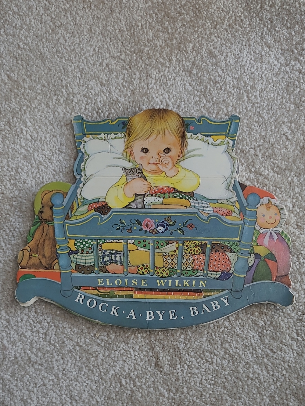 Eloise Wilkin "Rock-A-Bye, Baby" Vintage Baby Board Book